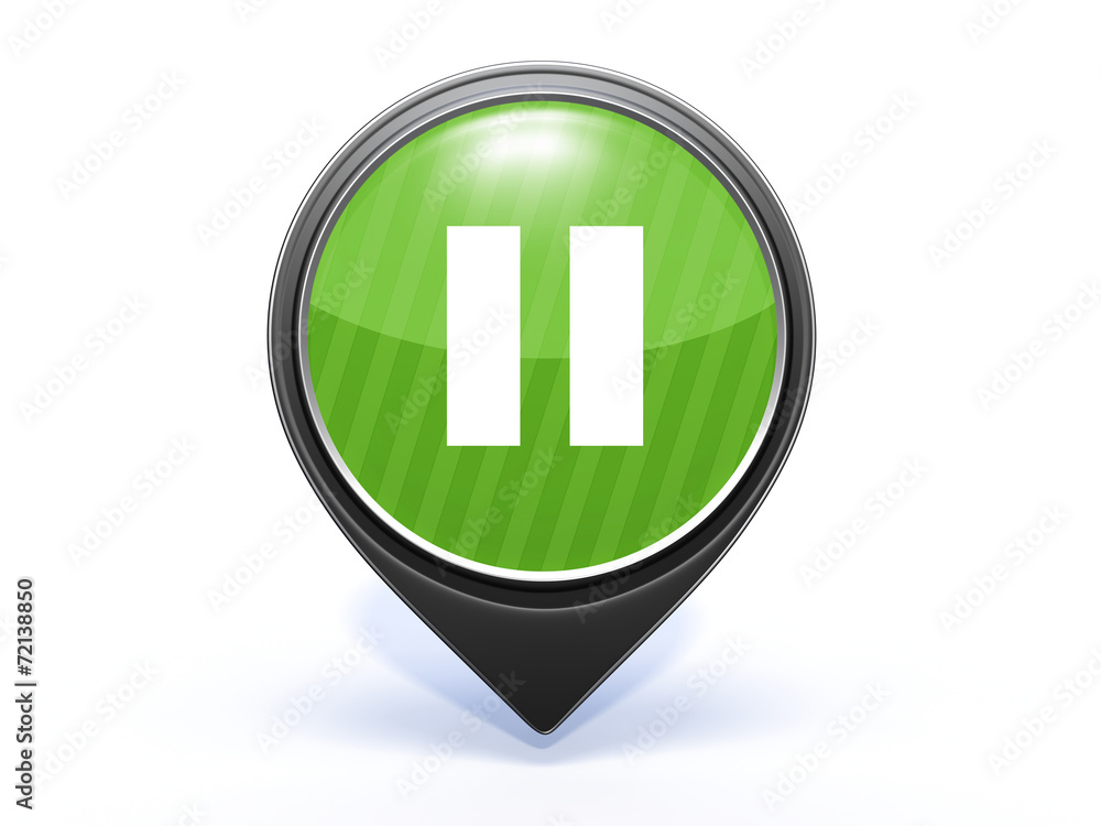 pause pointer icon on white background pause pointer icon on white background