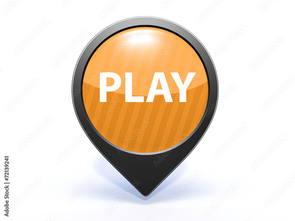 play pointer icon on white background play pointer icon on white background