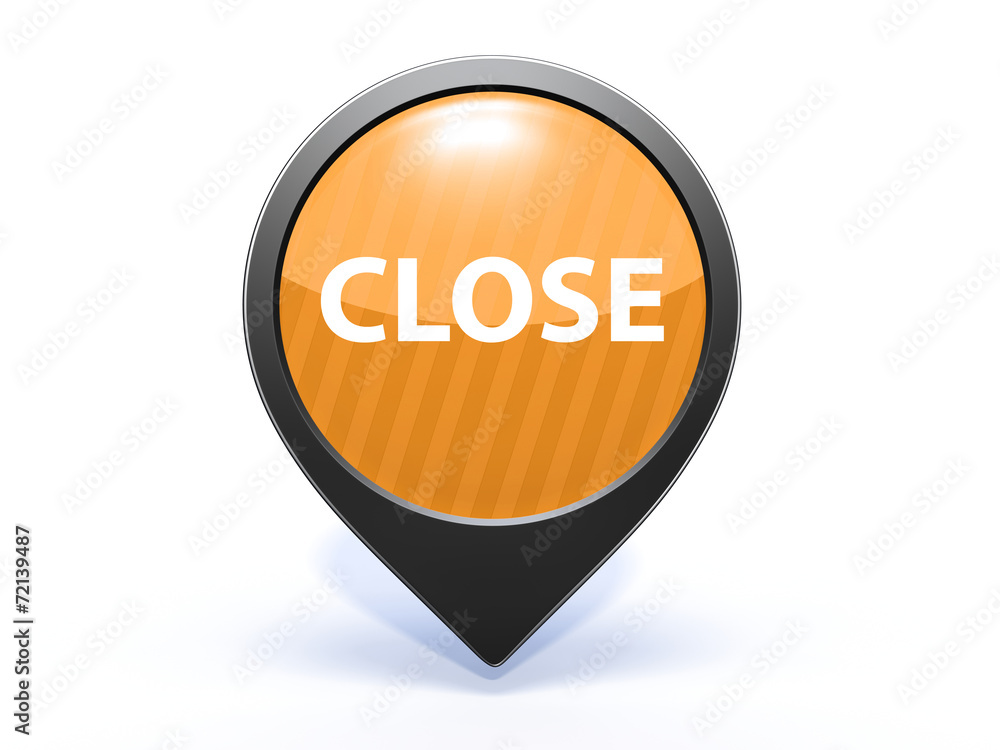close pointer icon on white background close pointer icon on white background