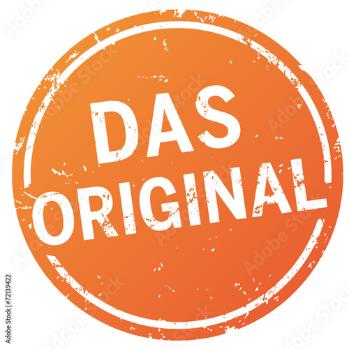 Button rund zerkratzt Das Original