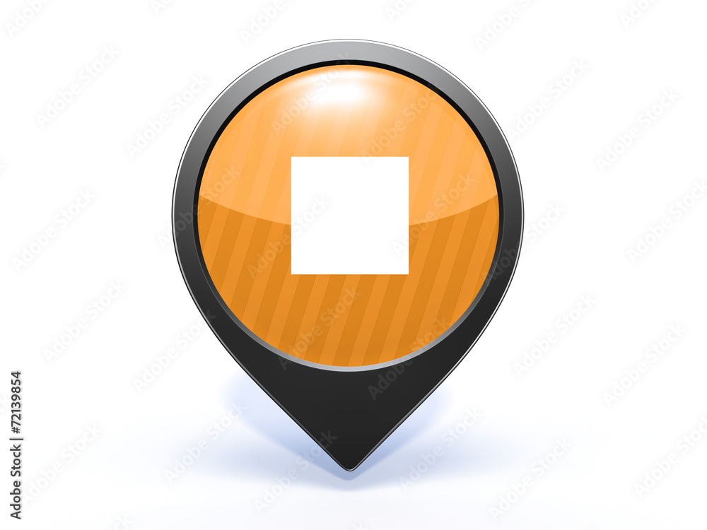stop pointer icon on white background stop pointer icon on white background