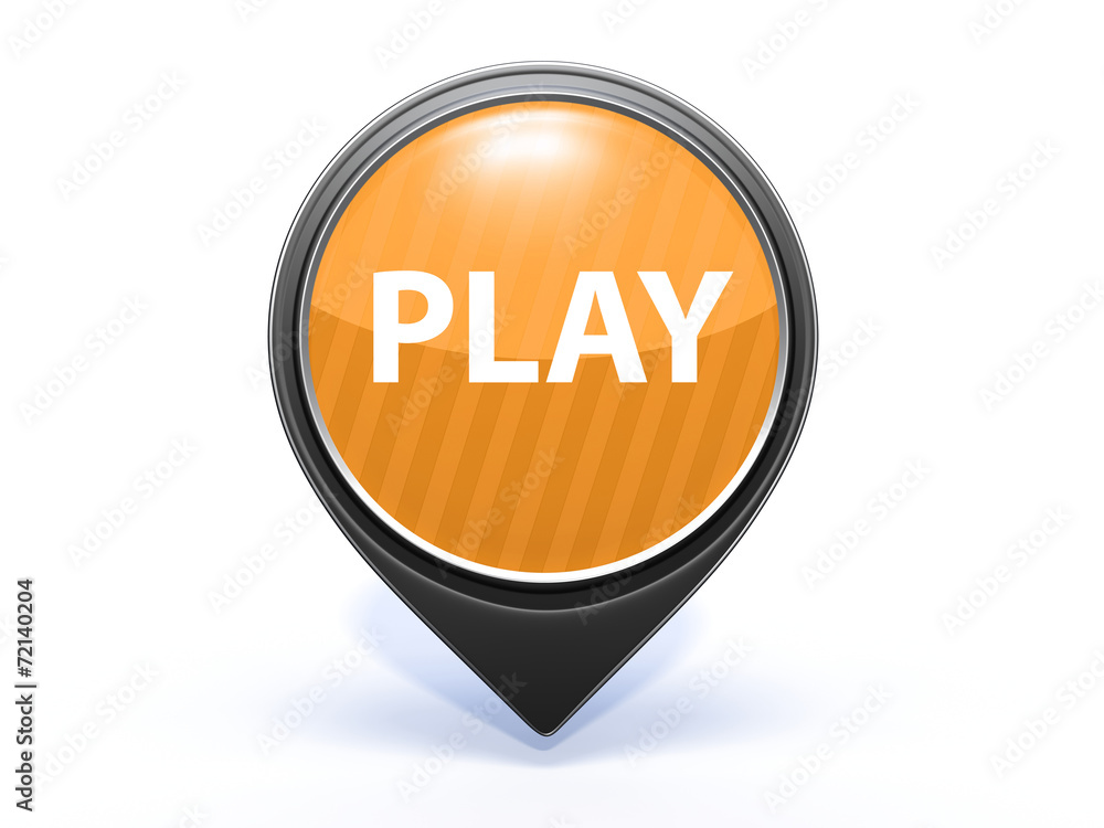 play pointer icon on white background play pointer icon on white background