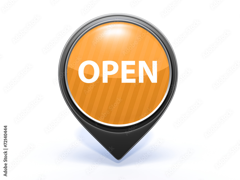 open pointer icon on white background open pointer icon on white background