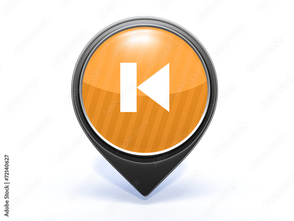prev pointer icon on white background prev pointer icon on white background