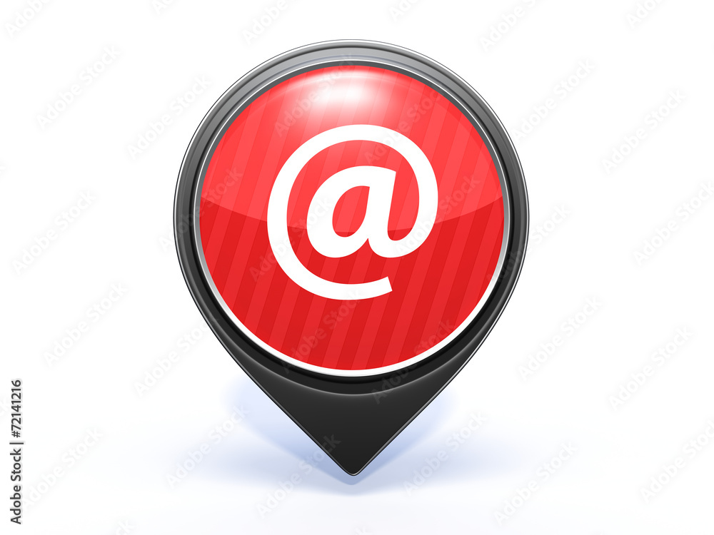 Email pointer icon on white background Email pointer icon on white background