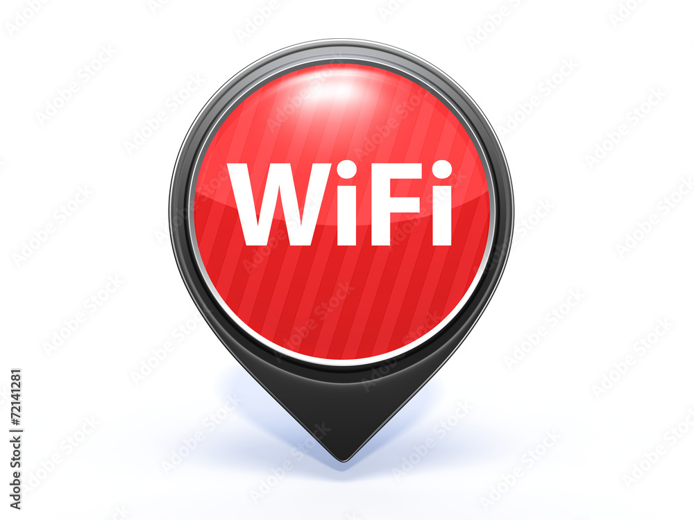 wifi pointer icon on white background wifi pointer icon on white background