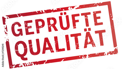Stempel Geprüfte Qualität
