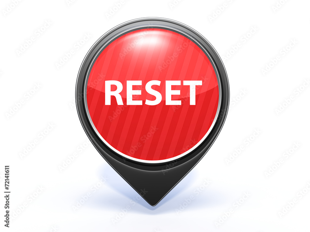 reset pointer icon on white background reset pointer icon on white background