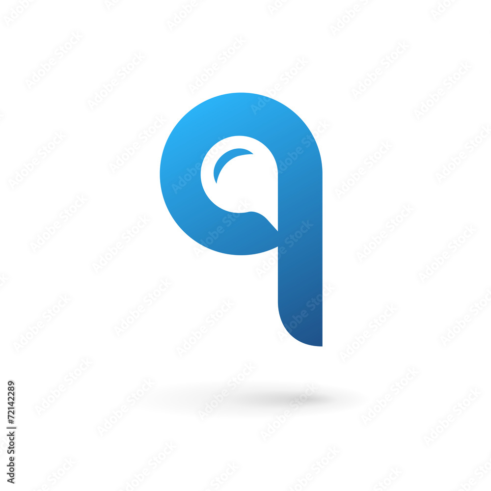 Letter Q speech bubble logo icon design template elements Letter Q speech bubble logo icon design template elements
