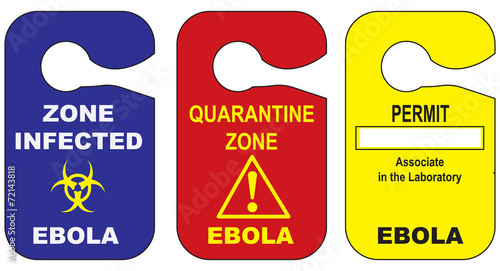 Infected with the Ebola virus