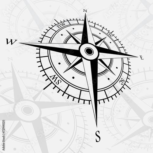 Wind roses background gray