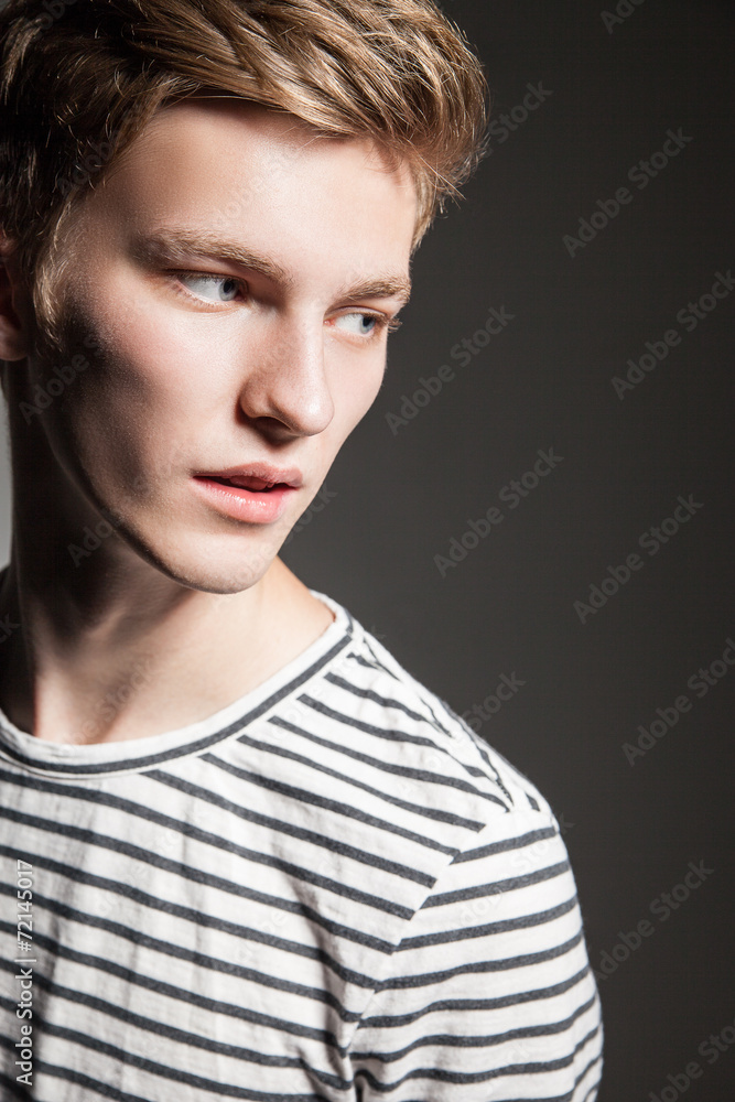 Elegant handsome man. Studio fashion portrait Elegant handsome man. Studio fashion portrait