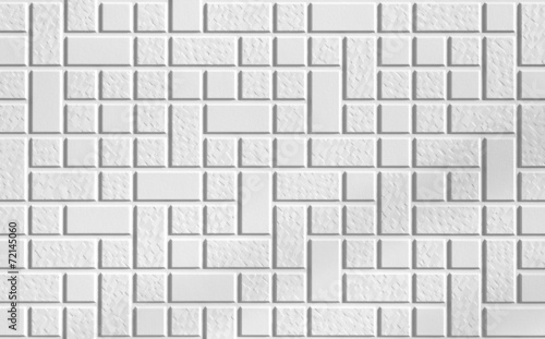 The modern white concrete tile wall background