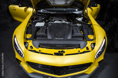motor of a sport car