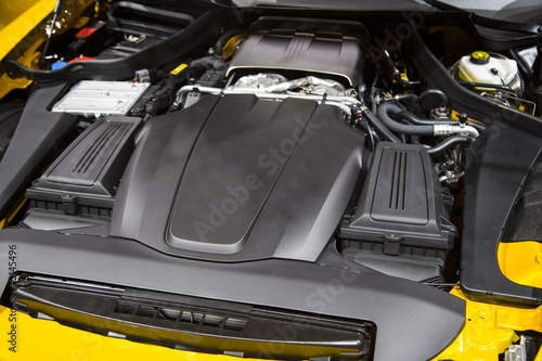 motor of a sport car