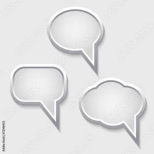 Vector speech bubbles