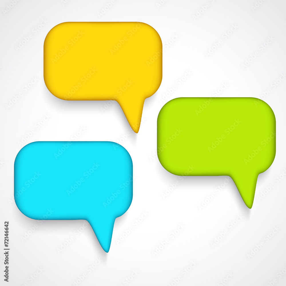 Vector speech bubbles Vector speech bubbles