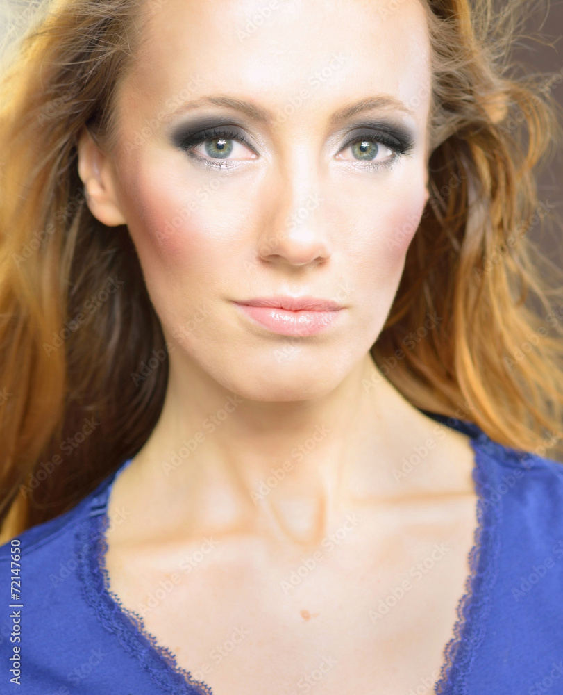 Fototapeta premium Beautiful woman with blond hair