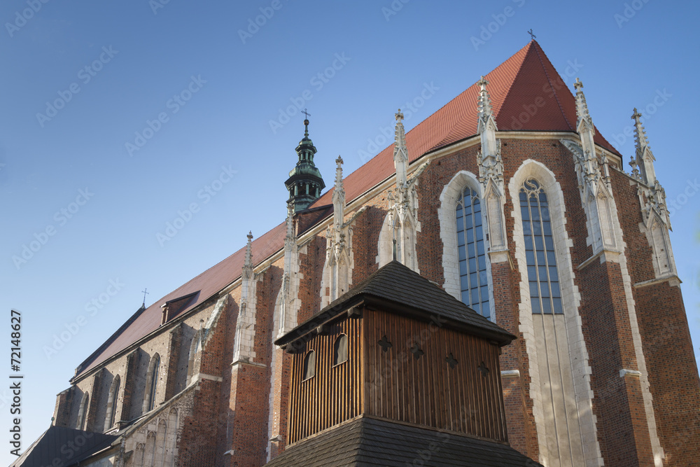 Poland, Kraków, Kazimierz, East End of St Catharine's Gothic Ch