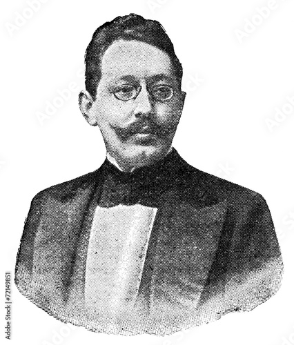 Canvas Print Portrait of Dr. S. Stefan