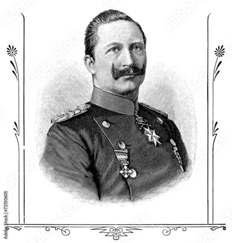 Portrait of Wilhelm II, German Emperor.