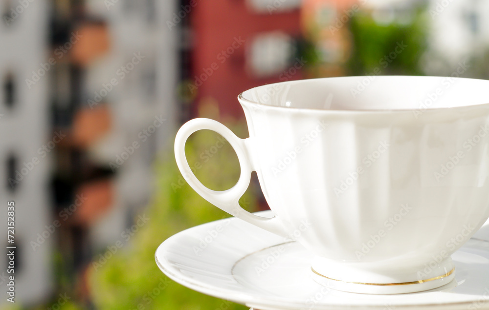 Cup of tea and the view from the window Cup of tea and the view from the window