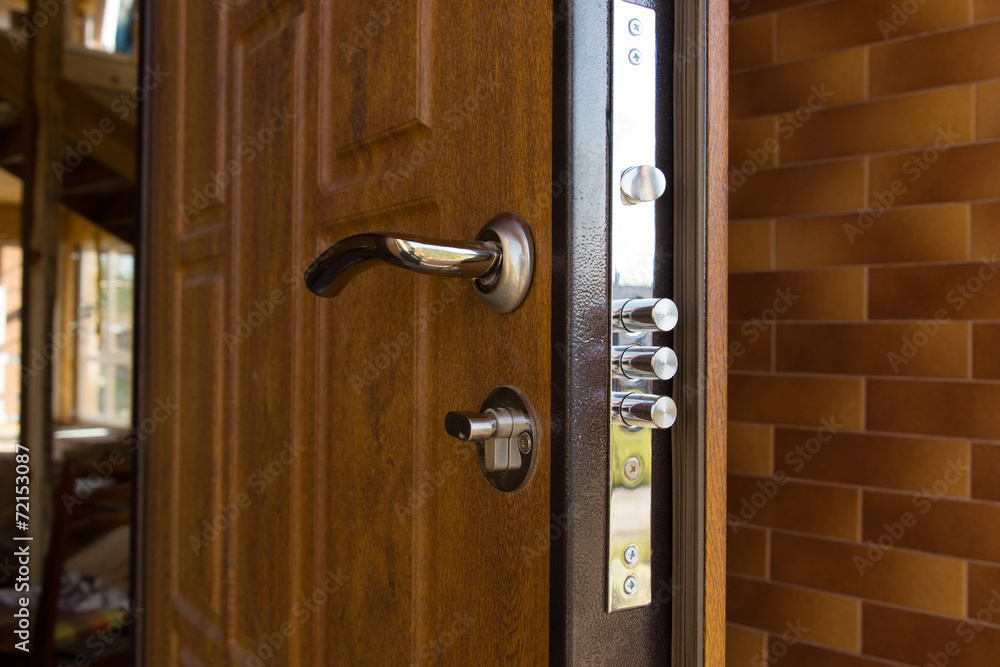 New steel three bolt door lock