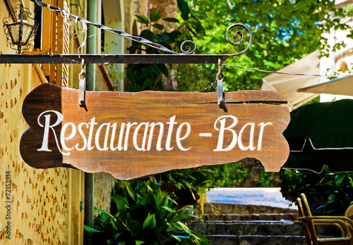 Restaurant - Bar - Schild photo