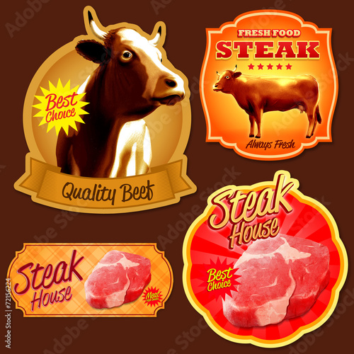 stickers for steak and meat