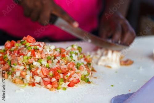 Bahamian conch salad photo