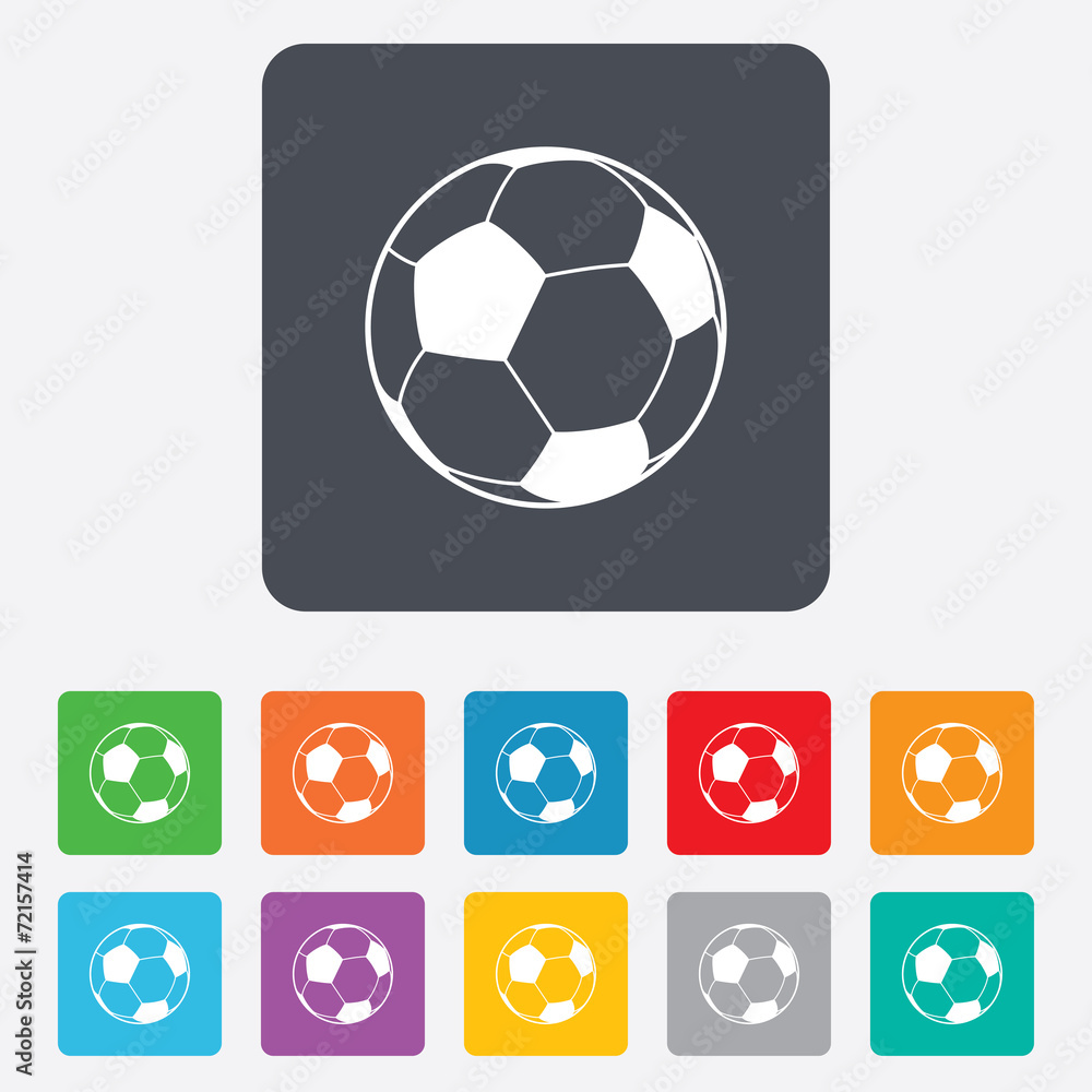 Football ball sign icon. Soccer Sport symbol. Football ball sign icon. Soccer Sport symbol.