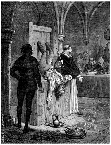 Inquisition : Torture !!! - 13th century photo