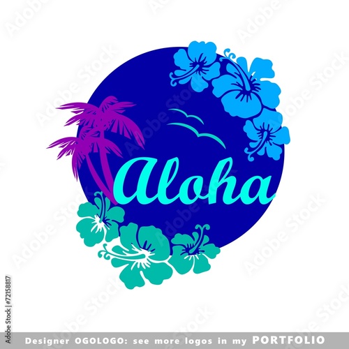 aloha, hawaii, leaves, hibiscus, floral, illustrations
