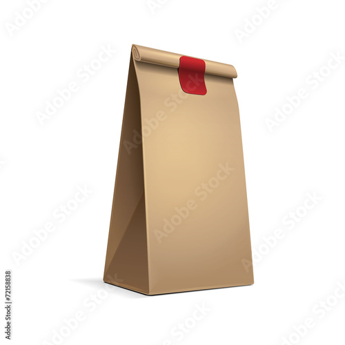Slim Paper Bag Package Of Coffee, Salt, Sugar, Pepper