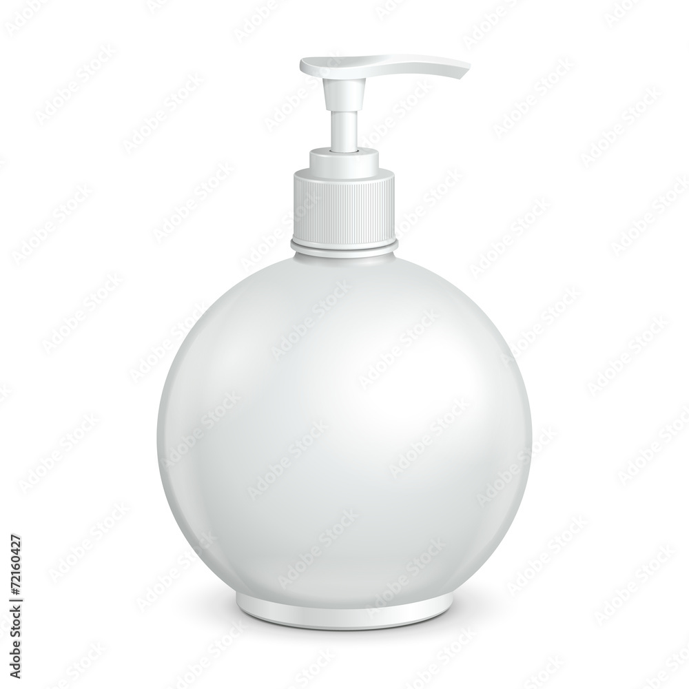 Gel, Foam Or Liquid Soap Dispenser Pump Round Plastic Bottle