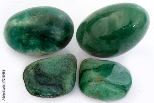 Photos polished mineral beryl