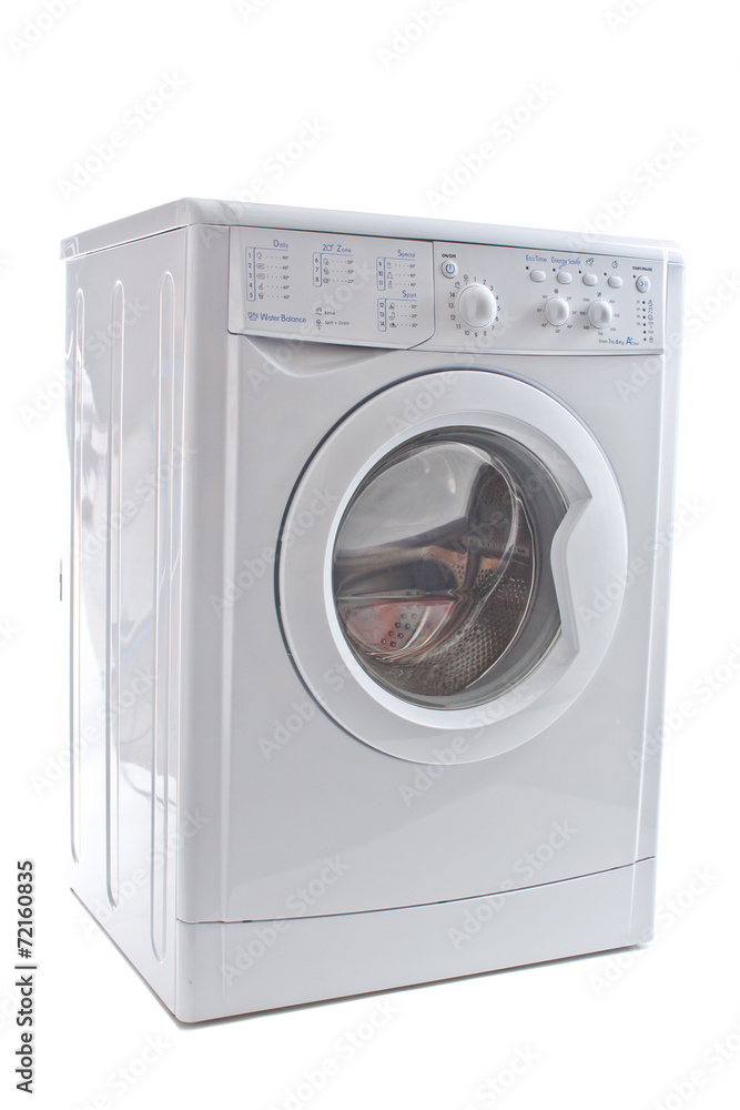 The image of washer under the white background The image of washer under the white background