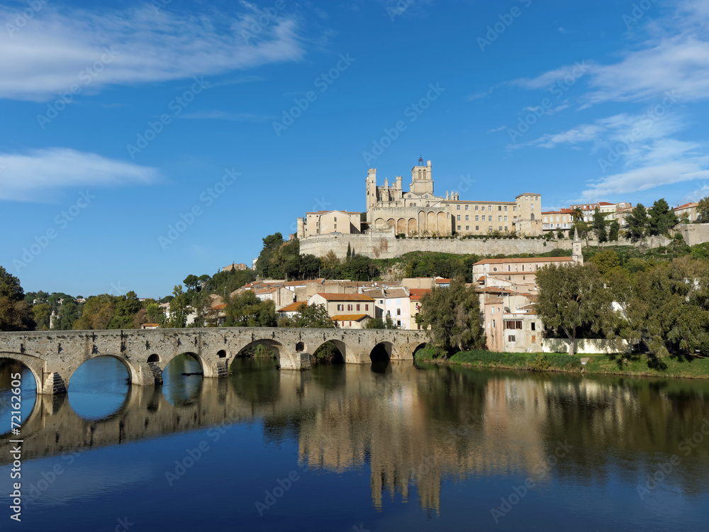 Beziers in autumn, France