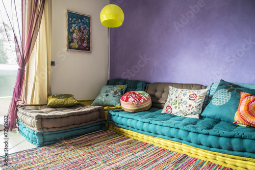 divano colorato photo