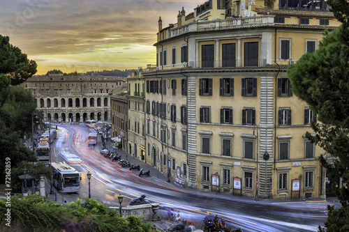 Street scene in Rome, Italy