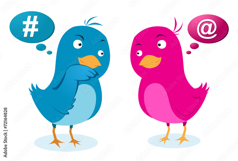 Fototapeta premium Birds love communication