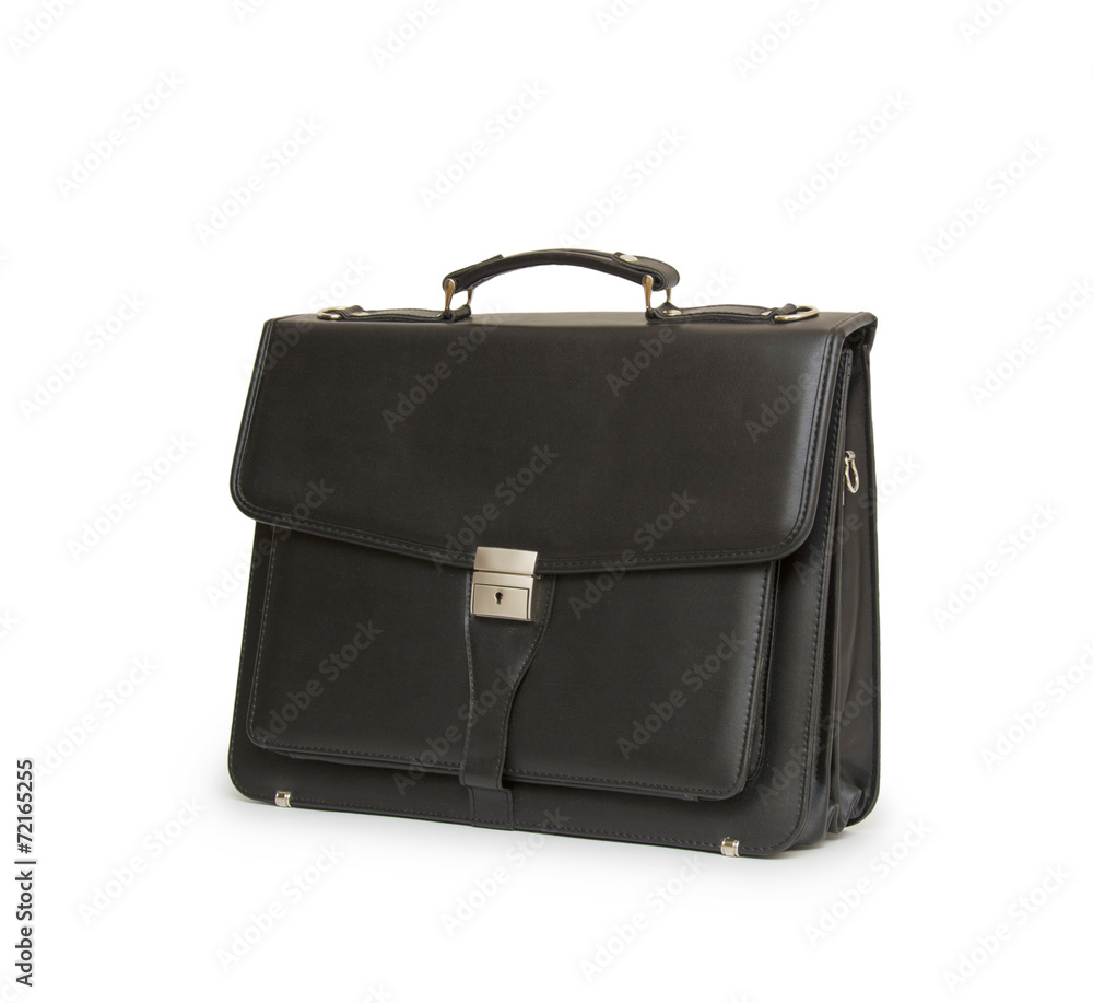 Business leather briefcase isolated Business leather briefcase isolated