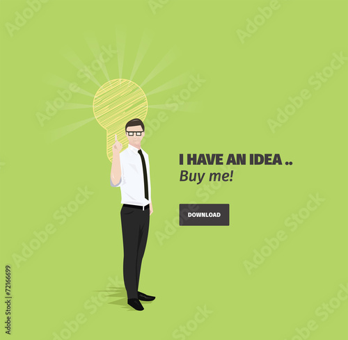 Business man's idea