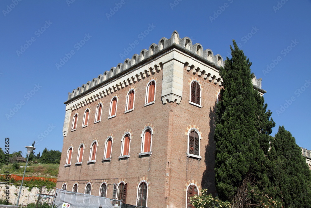 Italy, Veneto, Verona, Castel San Pietro, exterior view