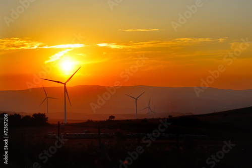 wind generators turbine - ecology energy saving concept