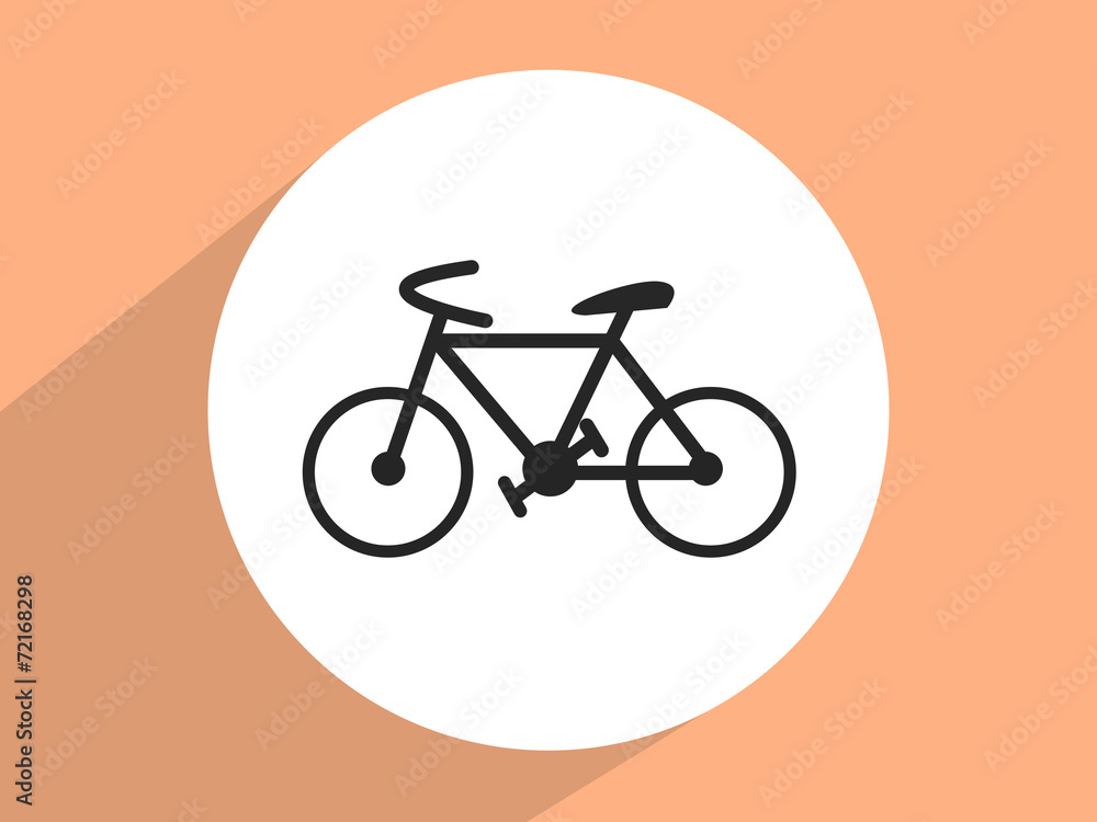 Hipster retro bicycle ,Flat design style Hipster retro bicycle ,Flat design style