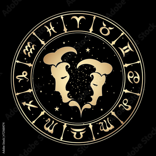 zodiac signs, vector illustration.