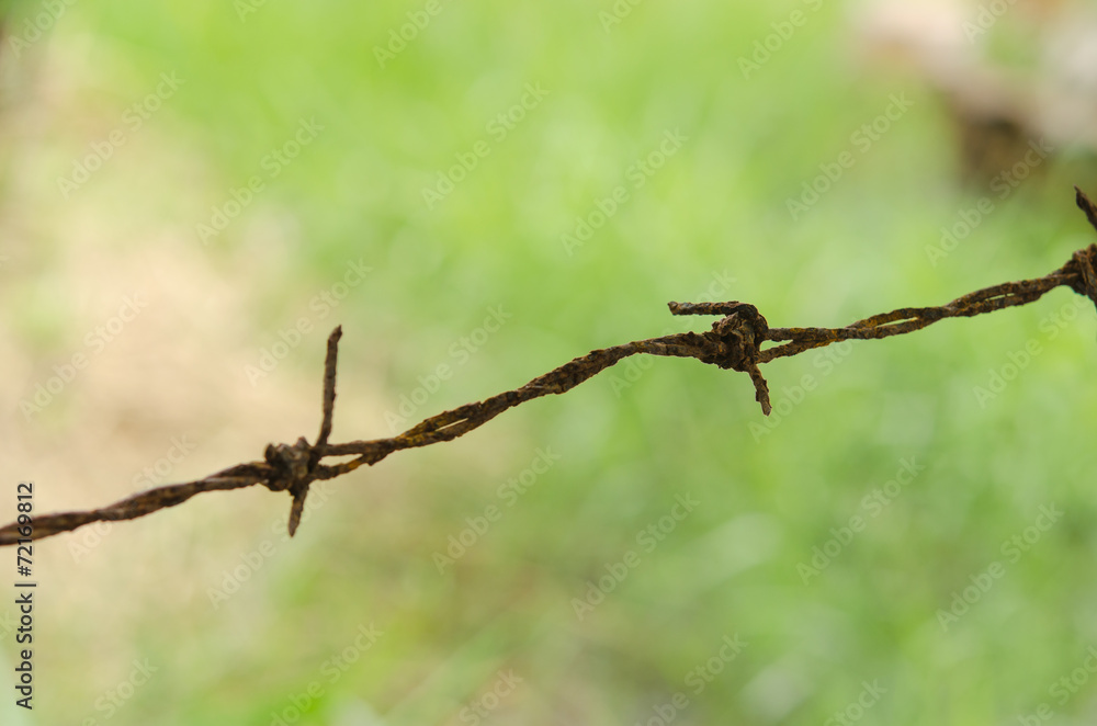 Rusty barbed wire Rusty barbed wire
