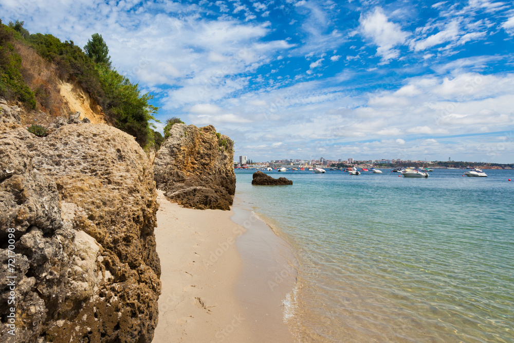 Beautiful beach of Setubal near Lisbon Portugal