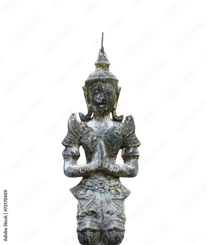 Fototapeta premium old buddha statue